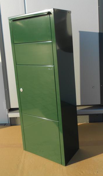 Paketbriefkasten Mefa Hazel 477 Moosgrün RAL 6005 Sonderfarbe